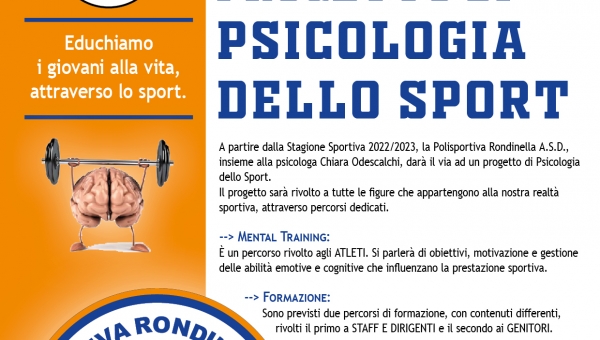 Presentazione del Progetto Educativo di Psicologia dello Sport